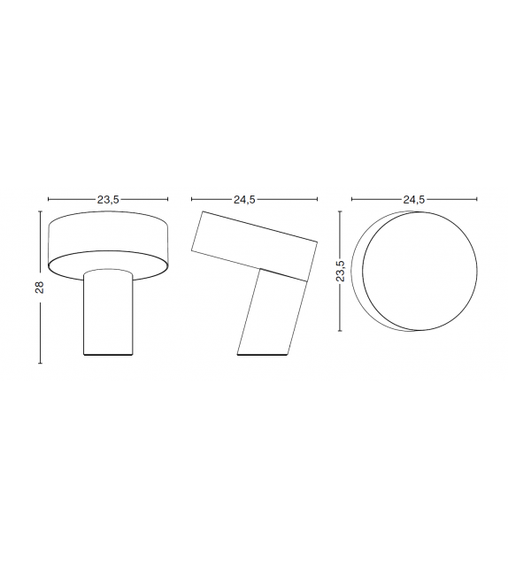 Slant Hay Lampe de Table