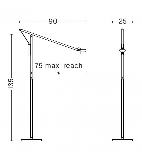 Fifty-Fifty Hay Lampadaire