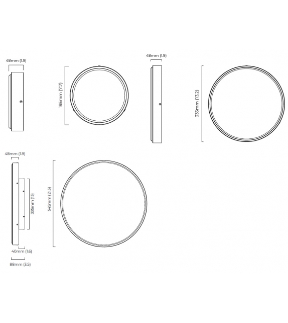 Anvers CTO Lighting Lámpara de Pared/Techo
