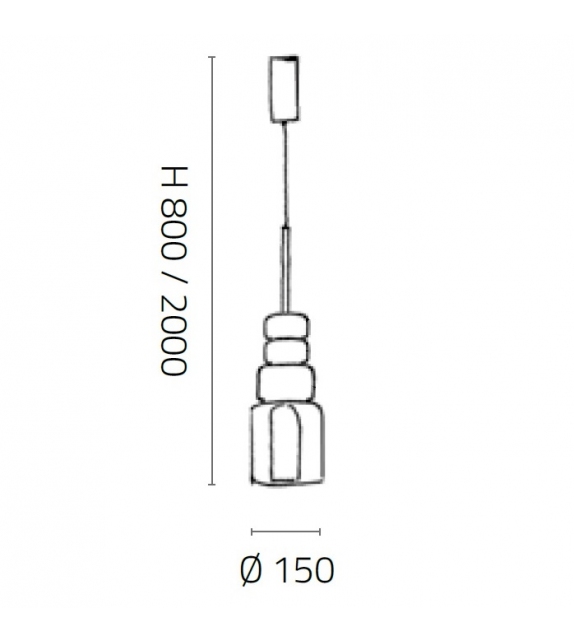 Uno + Fisionarte Hängeleuchte