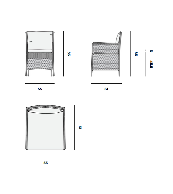 Malibu Manutti Small Armchair