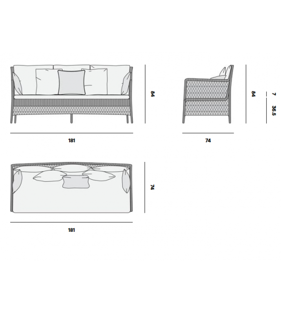 Malibu Manutti Canapé