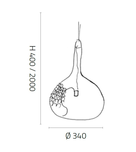 Luce Fisionarte Hängeleuchte