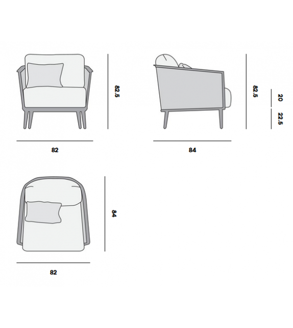 Cascade Manutti Fauteuil