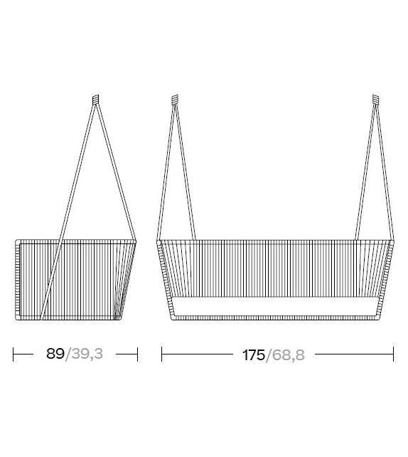 Bitta Kettal Club Schaukel-Sofa