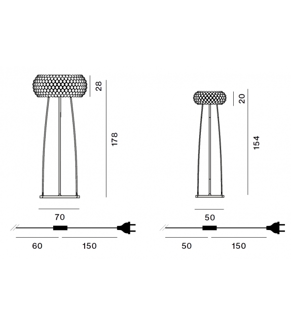 Caboche Plus Foscarini Lampada da Terra