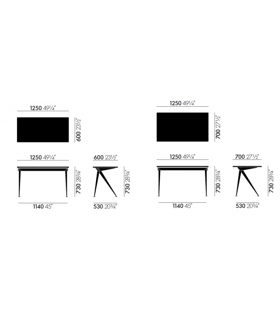 Compas Direction Tisch Vitra