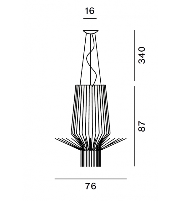Allegretto Assai Foscarini Lampada a Sospensione