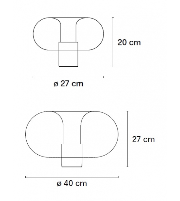 Fontanella Fontana Arte Tischleuchte