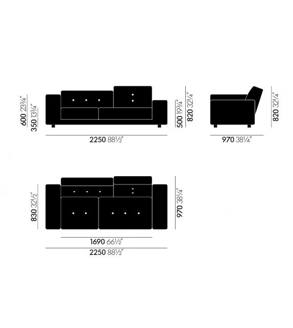 Polder Compact Vitra Sofa