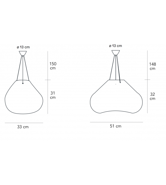 Bolla Fontana Arte Lampada a Sospensione