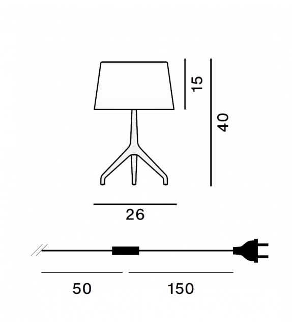 Lumiere XXS Foscarini Tischleuchte