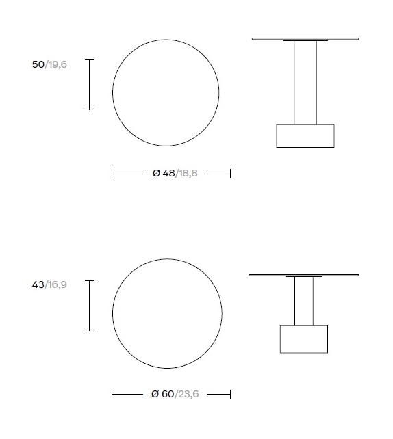 Roll Kettal Table D'Appoint