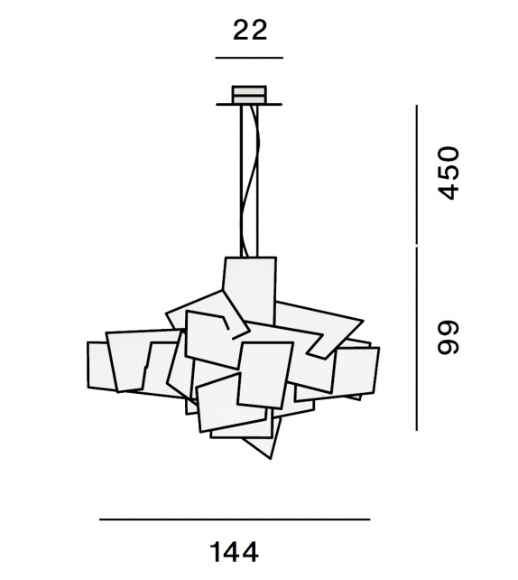 Big Bang L+XL Foscarini Suspension