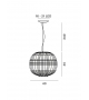 Tartan Foscarini Suspension Lamp