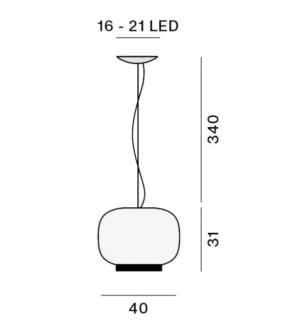Chouchin 1 Reverse Foscarini Suspension