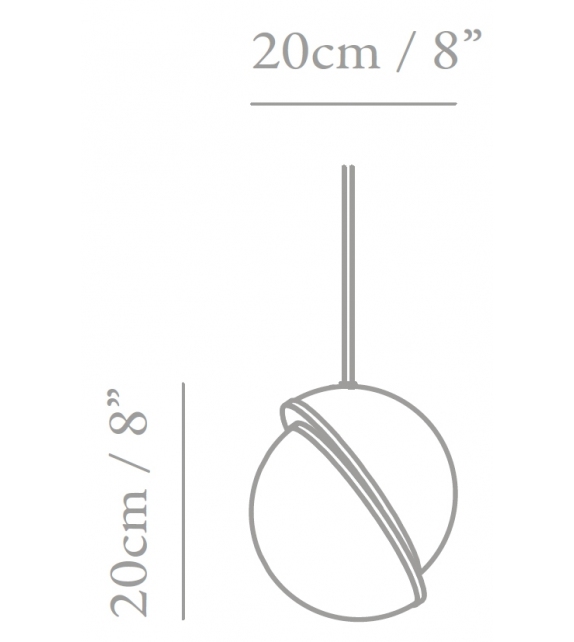 Mini Crescent Light Lee Broom Lámpara de Suspensión