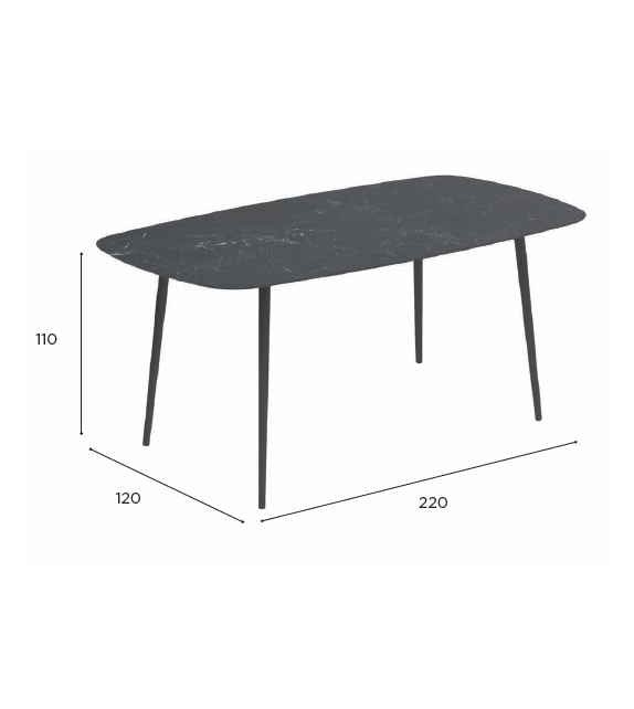 Styletto Royal Botania Table de Bar