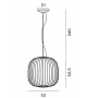 Spokes 2 Midi Foscarini Lampe de Suspension