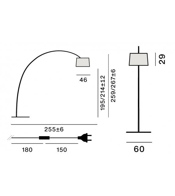 Twiggy Elle Foscarini Lampadaire