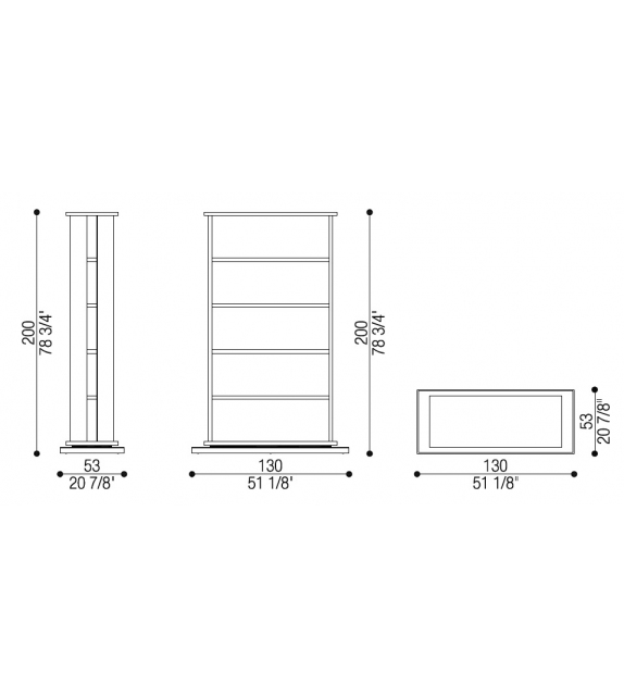Orfeo Opera Contemporary Bookcase