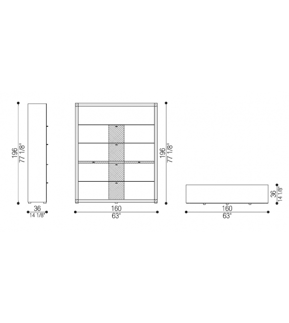 Orfeo Opera Contemporary Bookcase