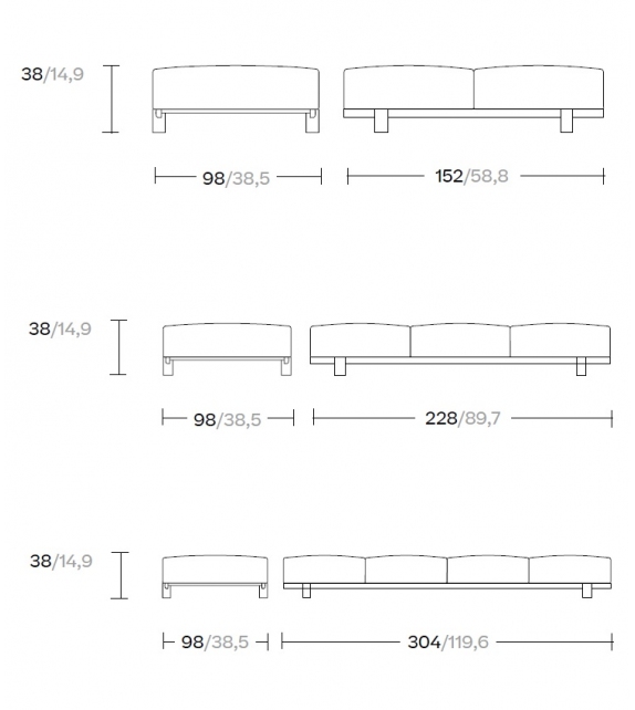 Molo Kettal Banquette