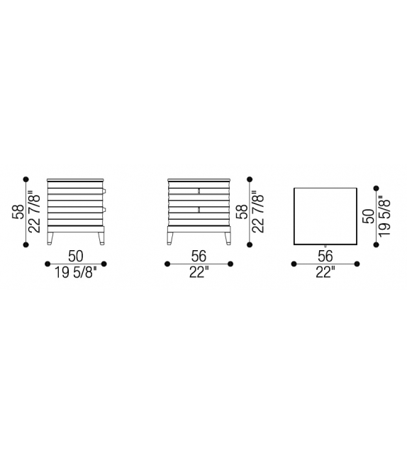 Elettra Opera Contemporary Comodino