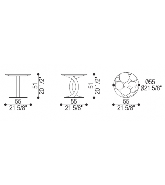 Ludmilla Opera Contemporary Table D'Appoint