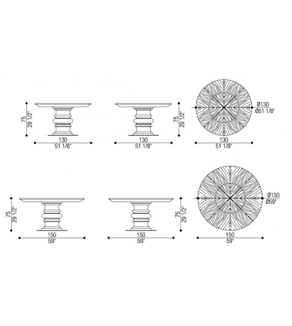 Edgar Opera Contemporary Table