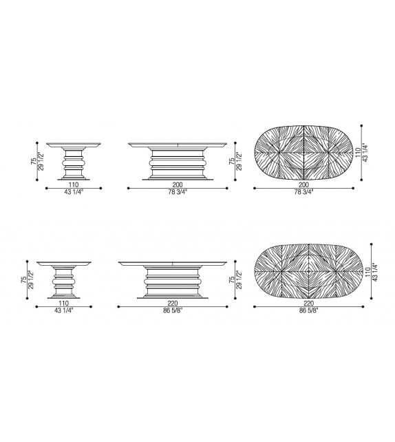 Edgar Opera Contemporary Mesa Oval