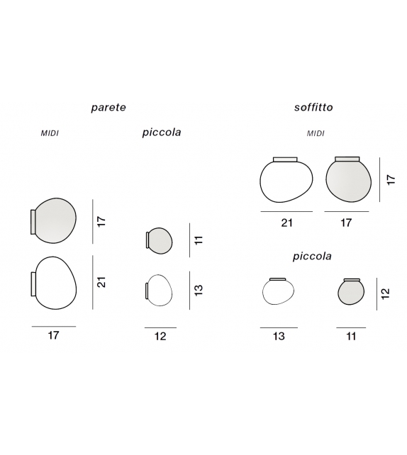 Gregg Foscarini Lampada da Parete/Soffitto