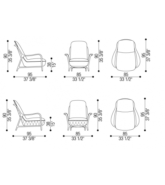 Callas Opera Contemporary Armchair