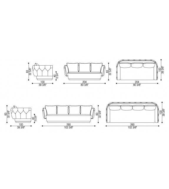 Simon Opera Contemporary Sofa