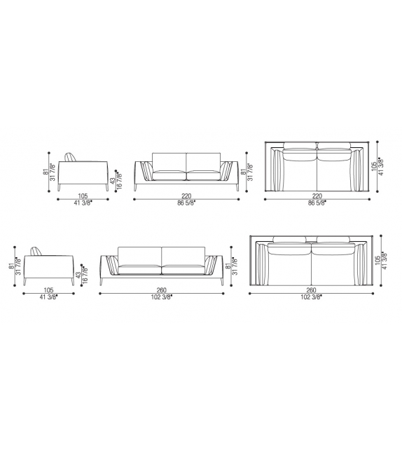 Ferdinand Opera Contemporary Sofa