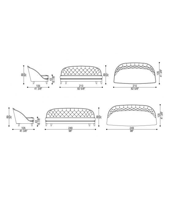 Dalila Opera Contemporary Sofa