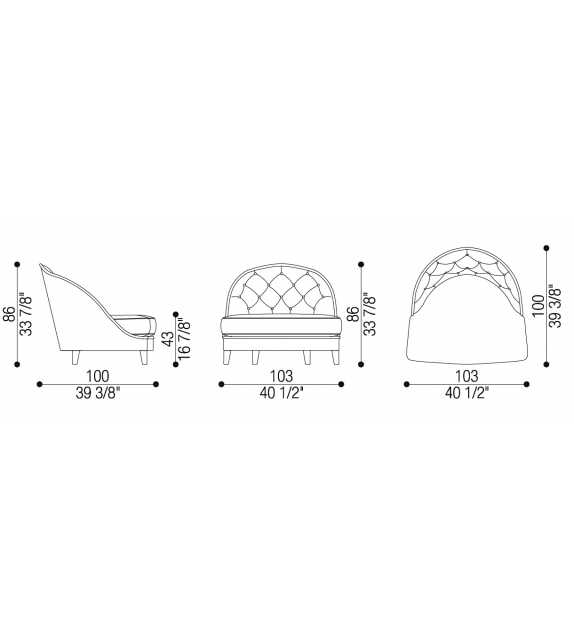 Dalila Opera Contemporary Poltrona