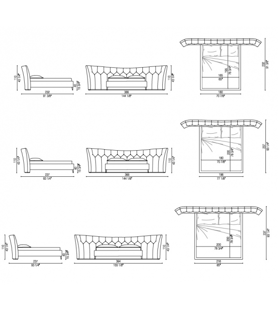 Butterfly Opera Contemporary Bed