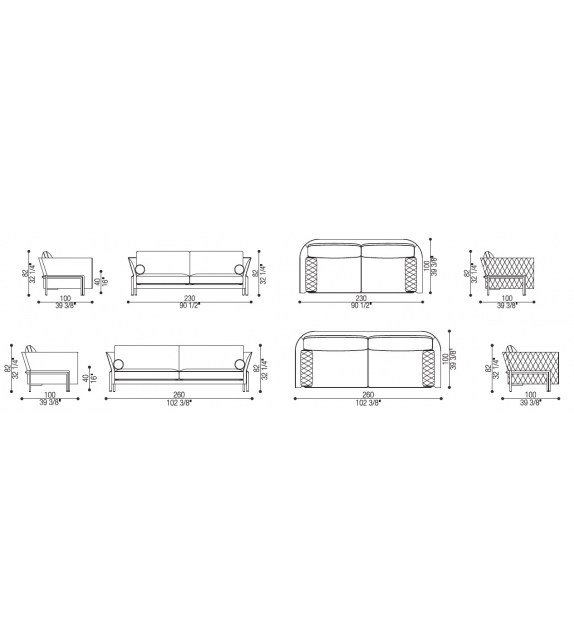 Dalila Opera Contemporary Sofa