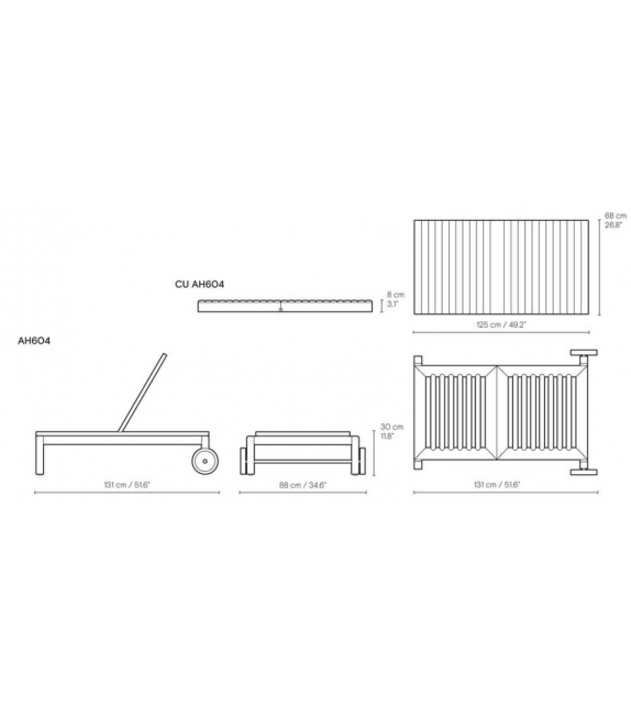 AH604 Carl Hansen & Søn Sonnenliege