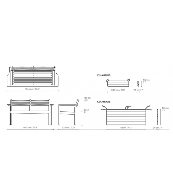 AH701 Carl Hansen & Søn Repose-Pied