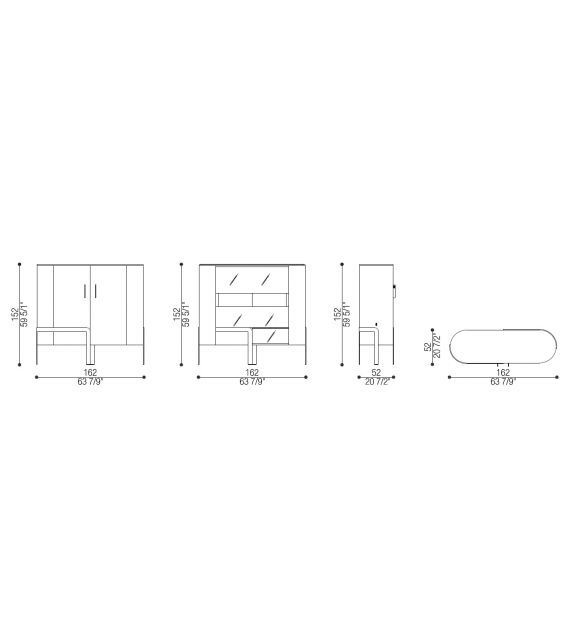 New Doris Opera Contemporary Meuble Bar