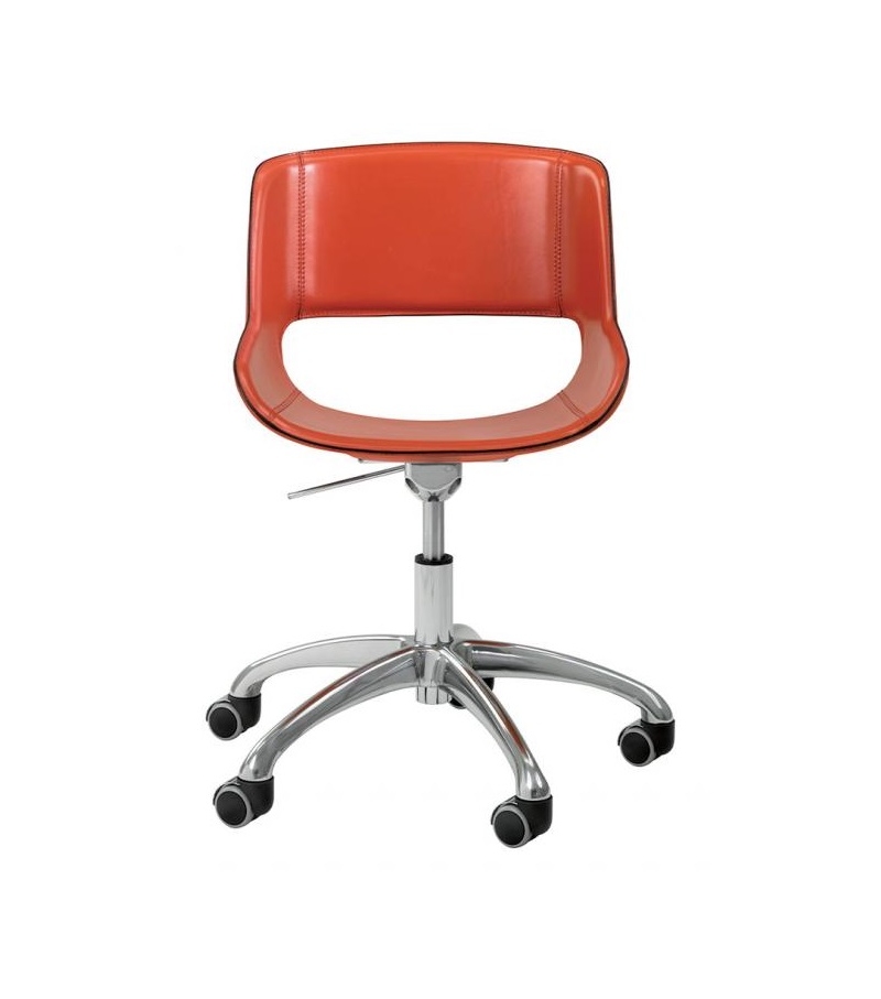 Amaranta 5 Enrico Pellizzoni Chaise Pivotant avec Roulettes