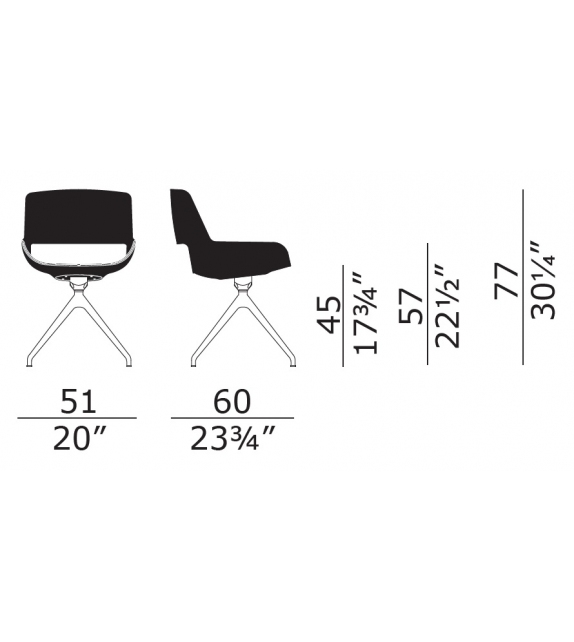 Amaranta 4 Enrico Pellizzoni Swivel Chair
