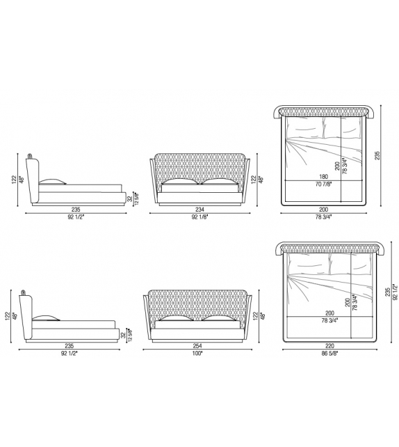 Janet Opera Contemporary Bed