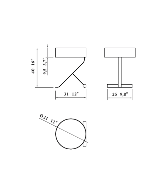 Chicago Punt Lampada da Tavolo