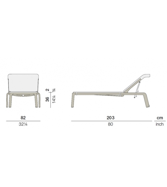 Seashell Chaise Longue Réglable Dedon