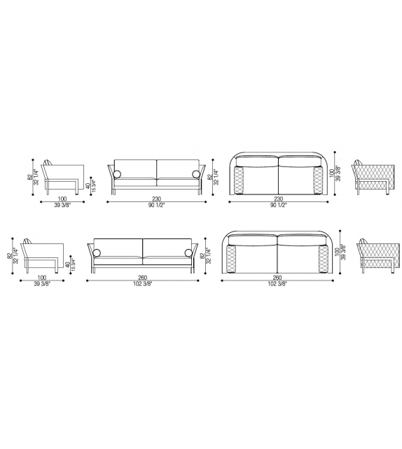 Cosmo Opera Contemporary Sofa
