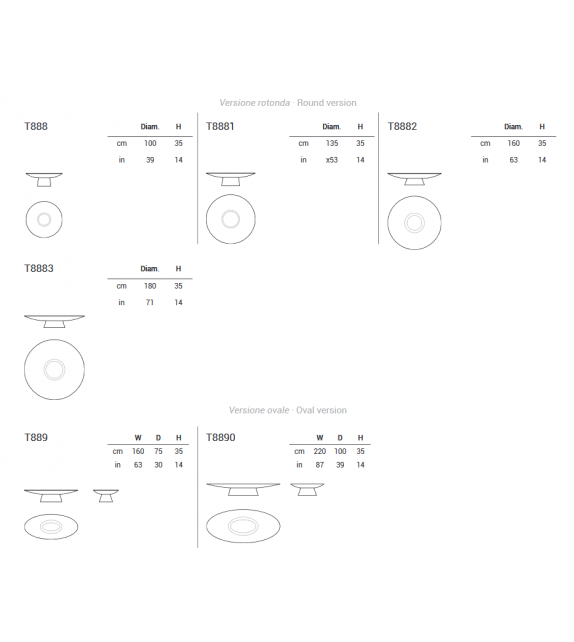 Ufo TT Emmemobili Coffee Table