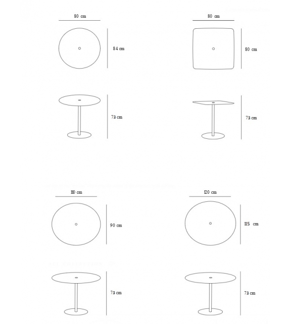Nucleo Marble Punt Tisch